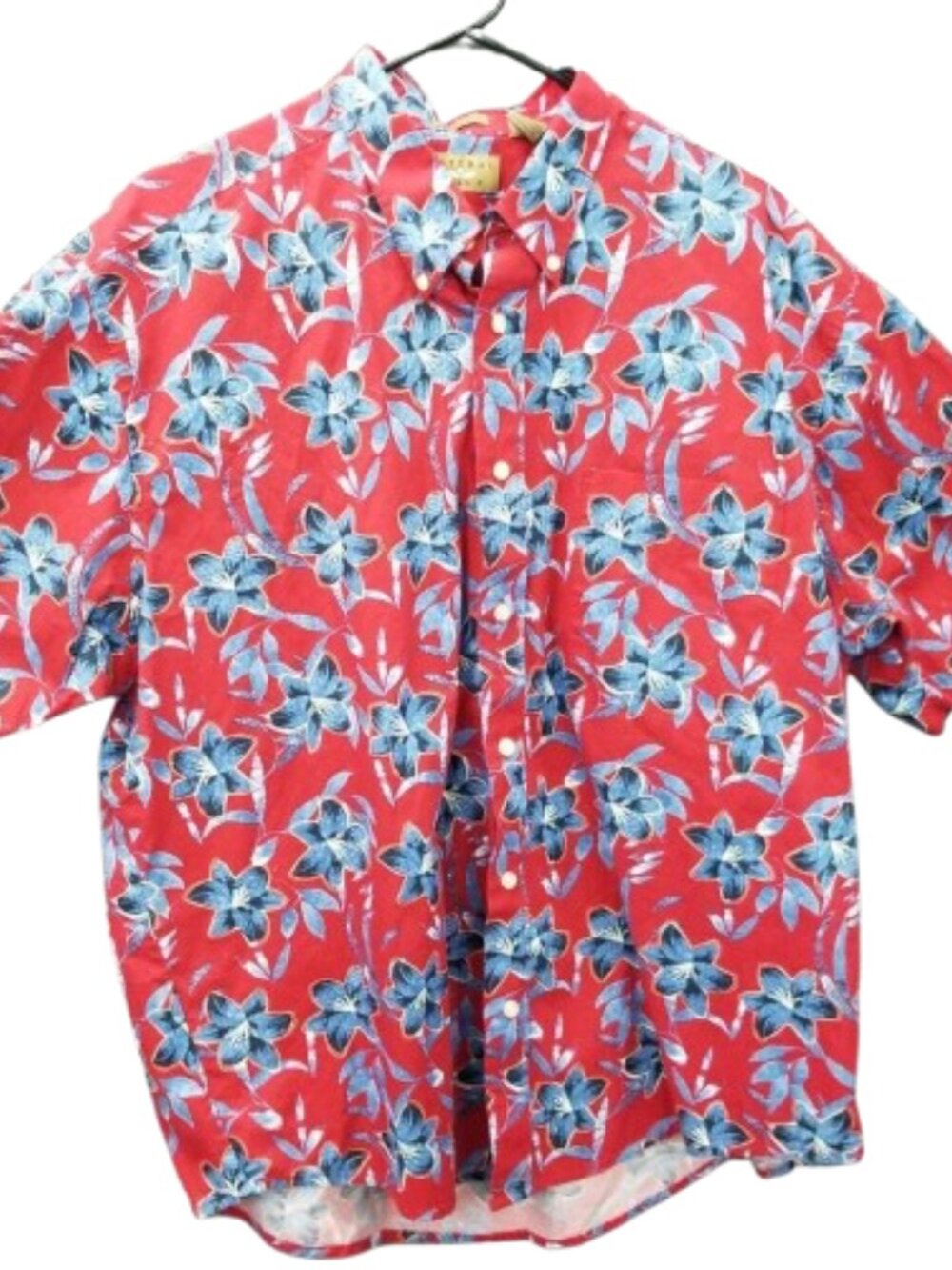 Natural Issue Hawaiian Cotton Casual Button Down Shirt Men's XL